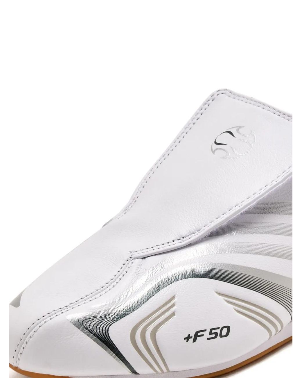 Adidas White F50 Slip-On Sneakers