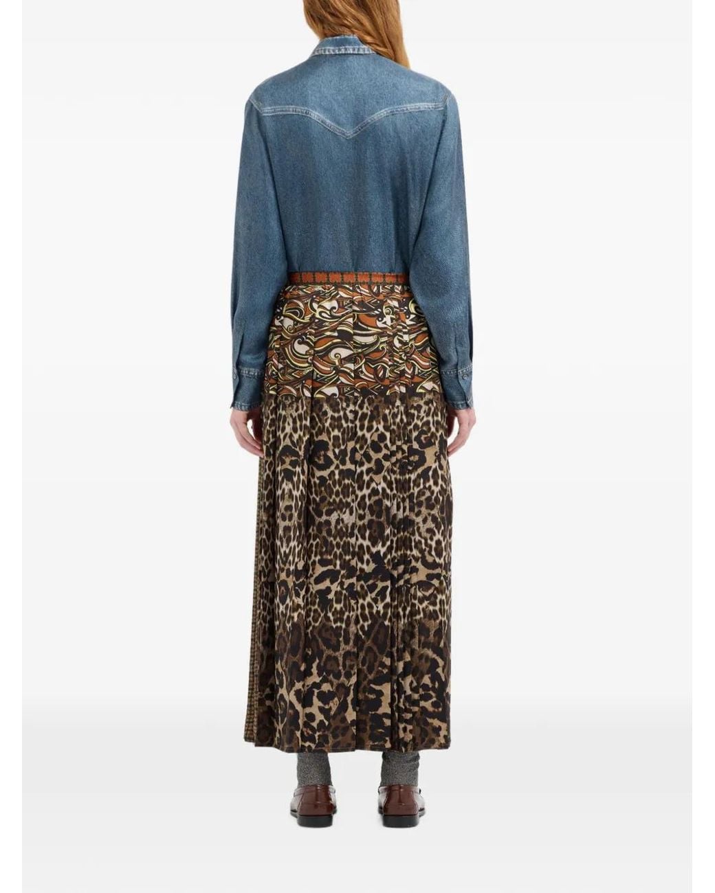 Pierre Louis Mascia Natural Doxgr Pleated Maxi Skirt
