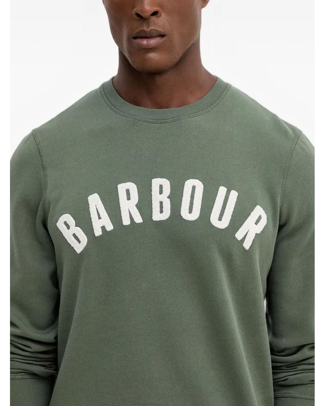 Barbour Green Sweat Prep À Logo for men