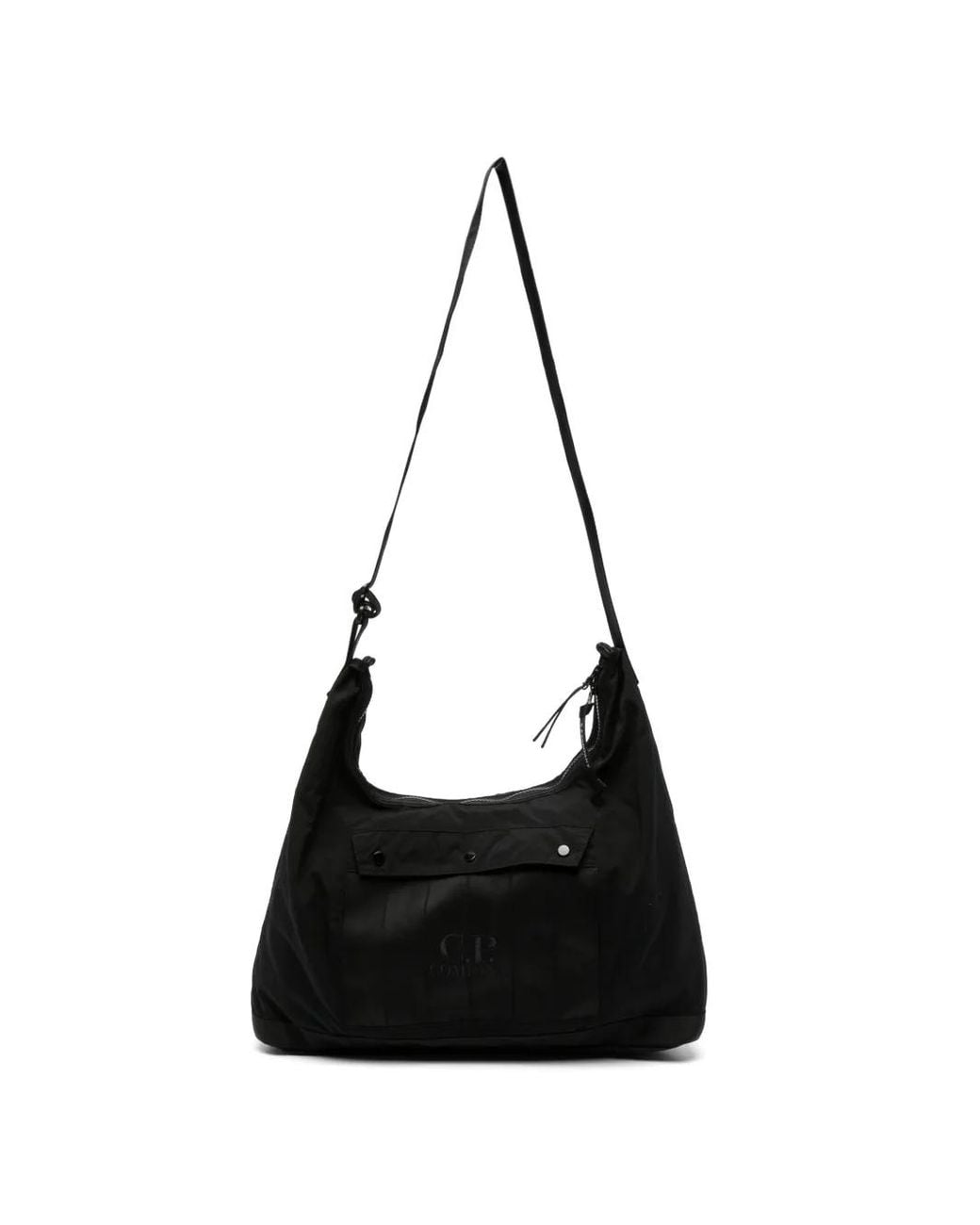 C P Company Black Herringbone Mixed Carry Bag for men