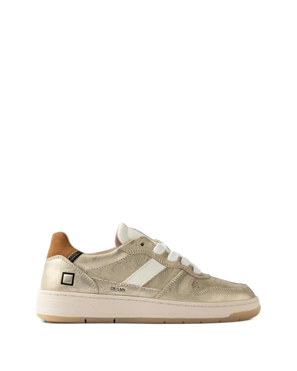 Date Natural Court 2.0 Metallic Sneakers