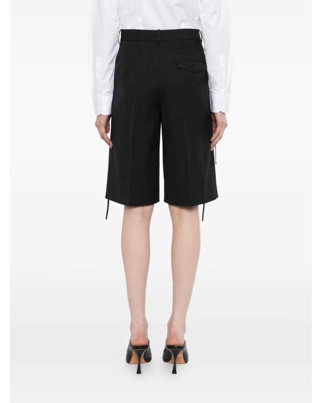 JNBY Black Fringe A-Line Shorts