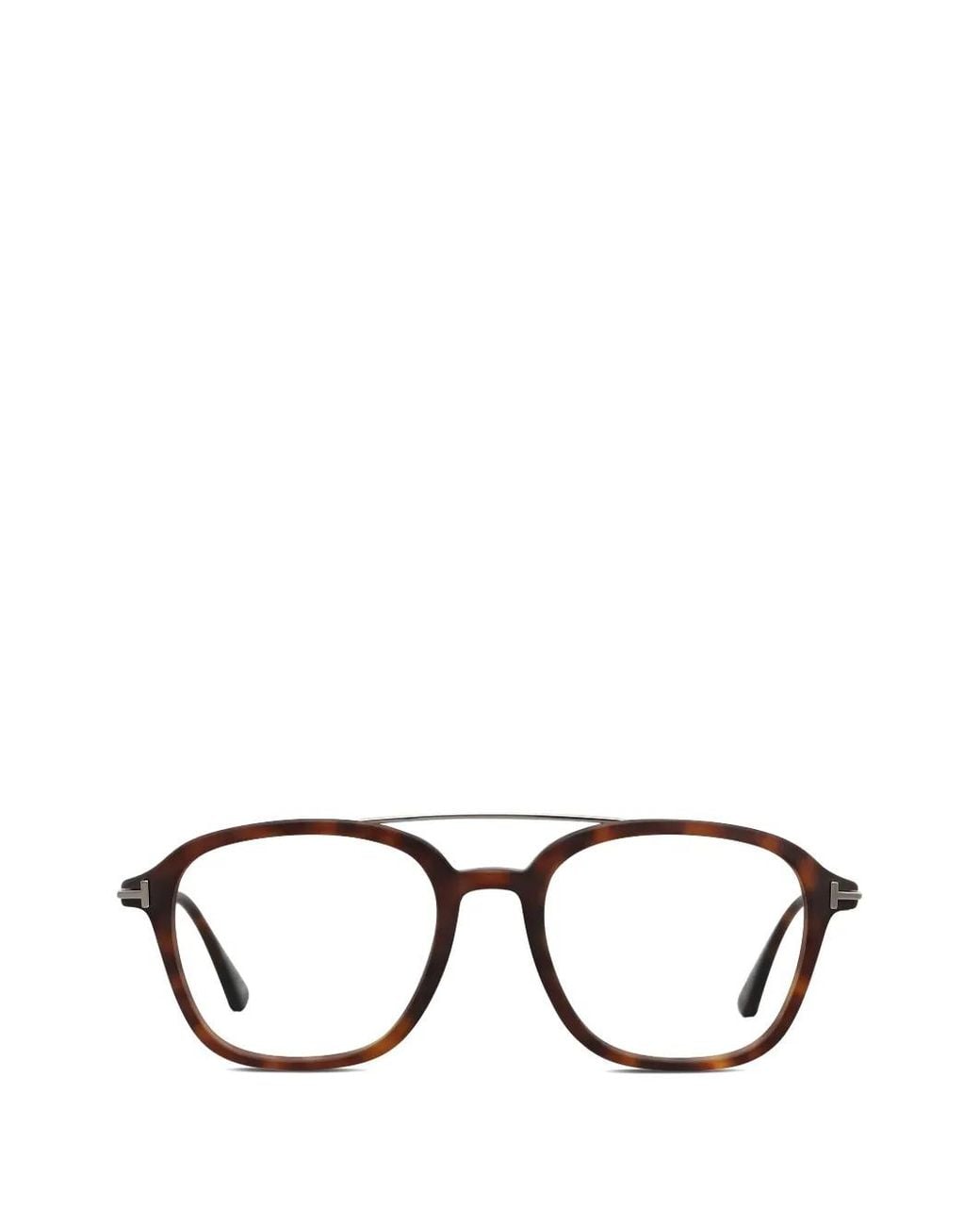 Tom Ford Black Rectangle-Frame Glasses