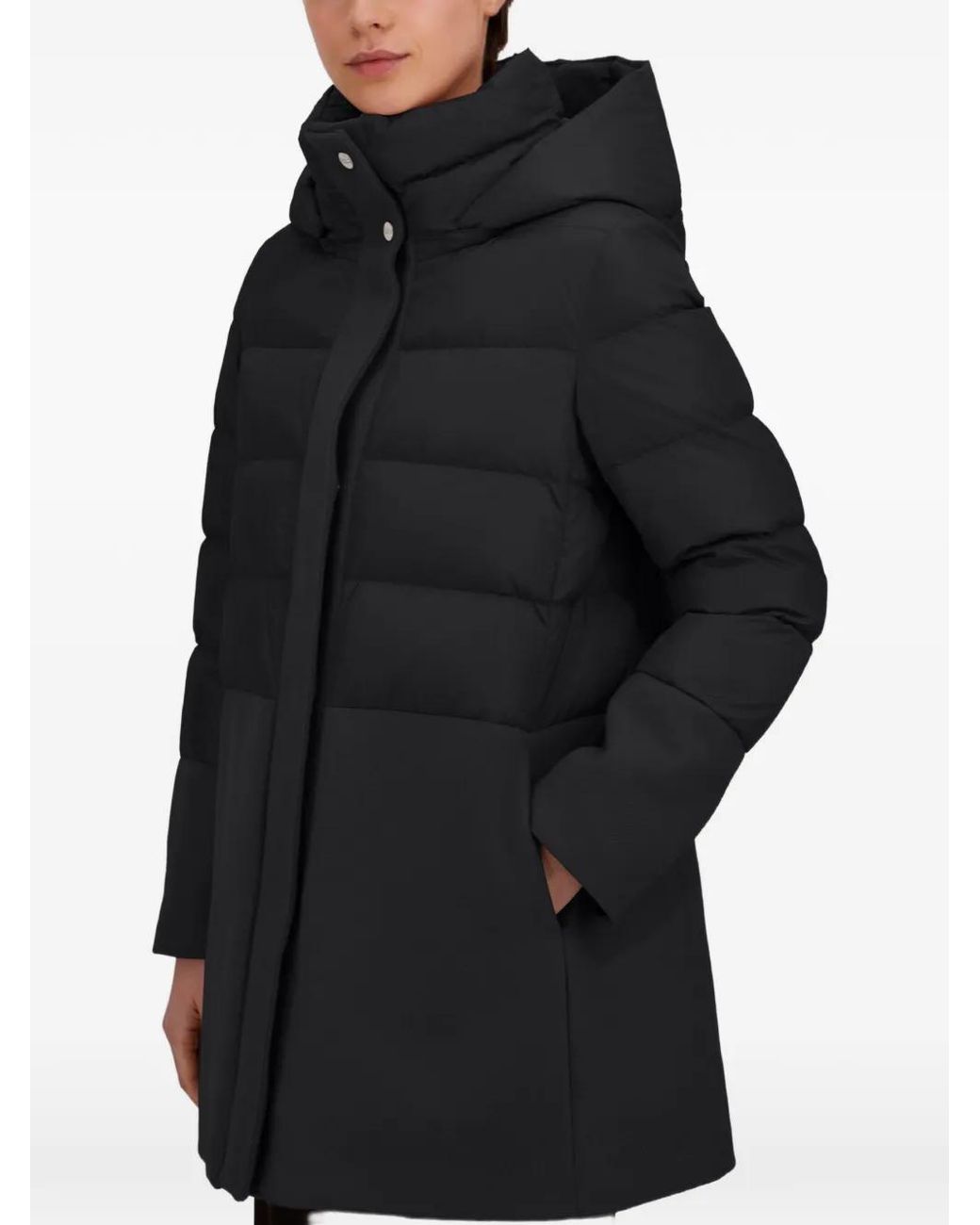 Herno Black A-Shape Padded Jacket