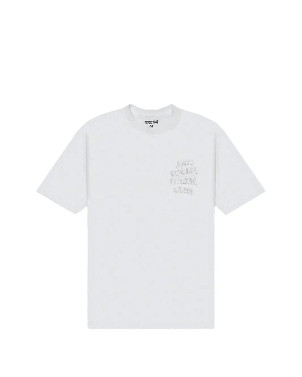 ANTI SOCIAL SOCIAL CLUB White Rhinestone-Embellished T-Shirt for men