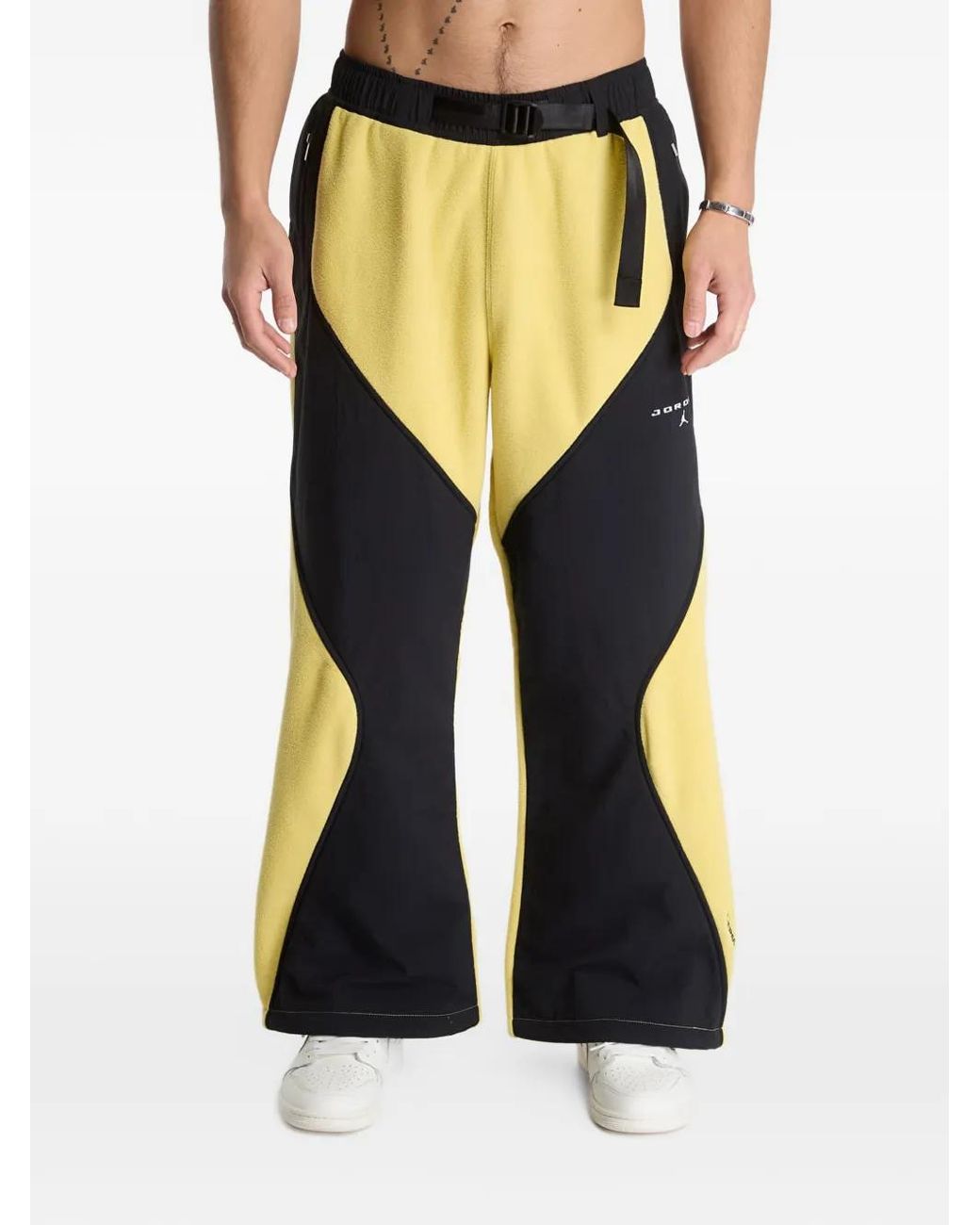 Nike Yellow Flight Mountainside Fleece Trousers for men
