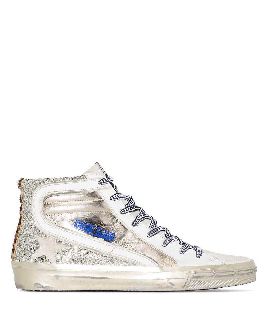 golden goose sparkle sneakers high top