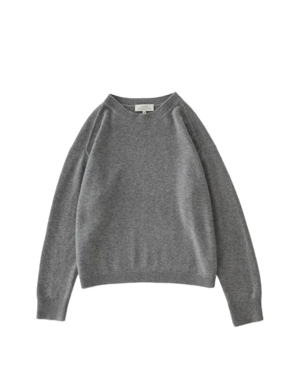 Studio Nicholson Gray Haddan Kaschmirpullover