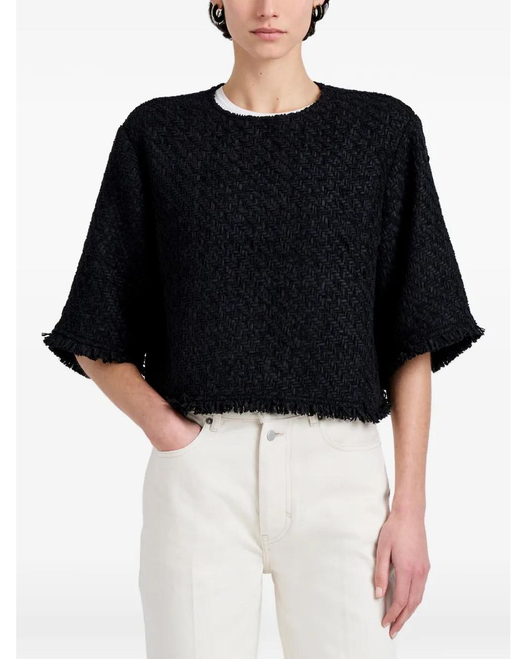 Proenza Schouler Black Maura Top
