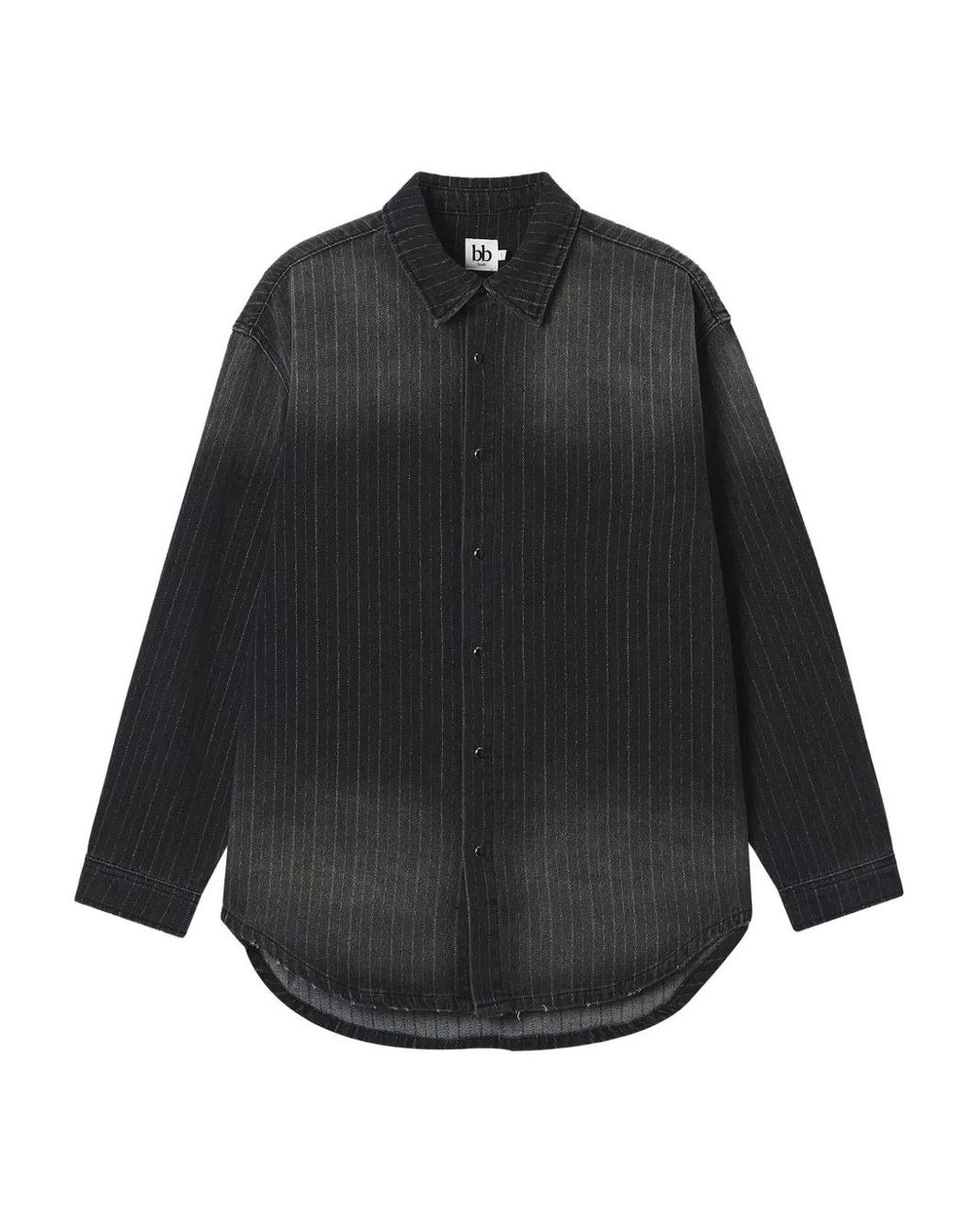 B+ AB Black Pinstripe Cotton Shirt