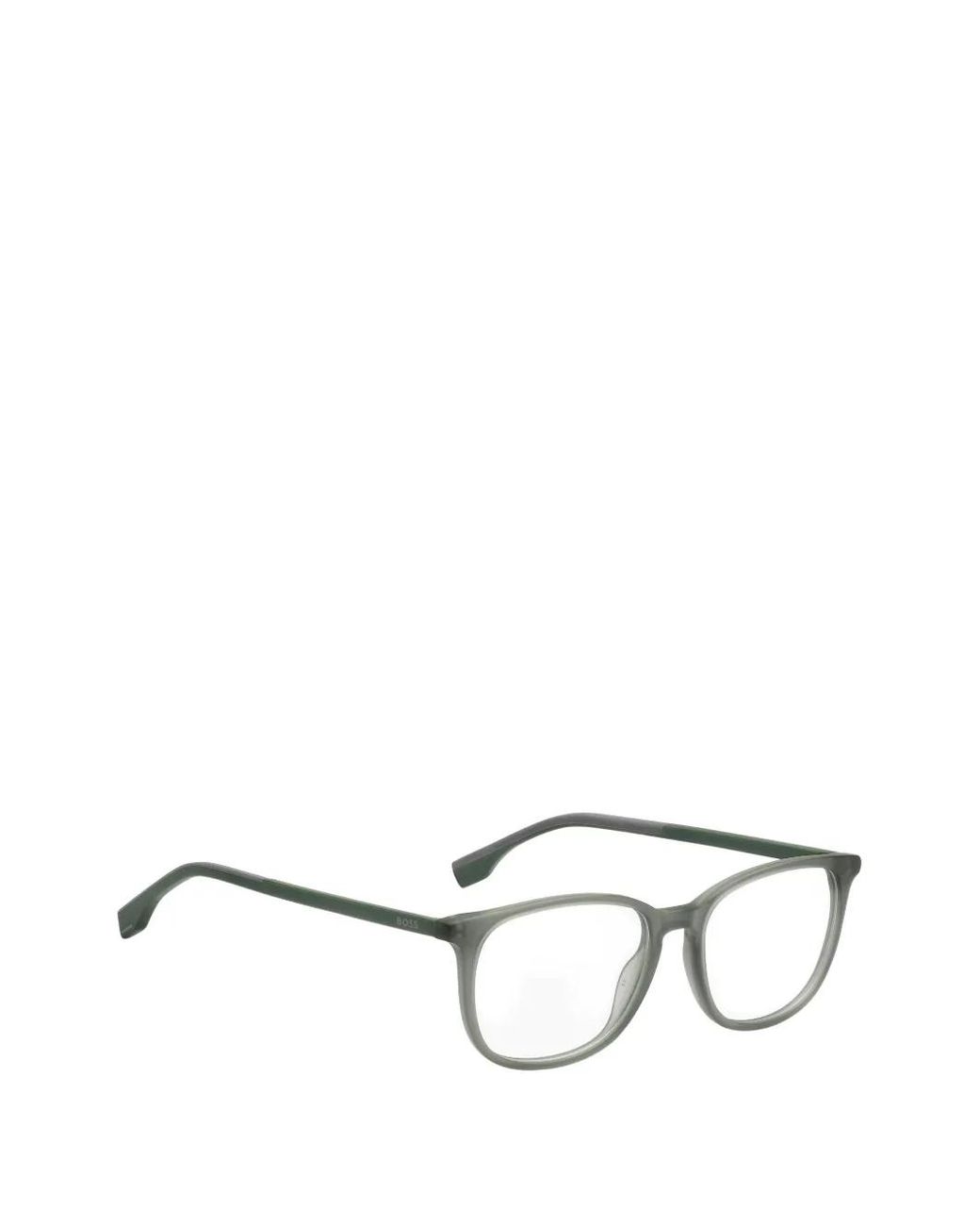 Boss White Square-Frame Glasses