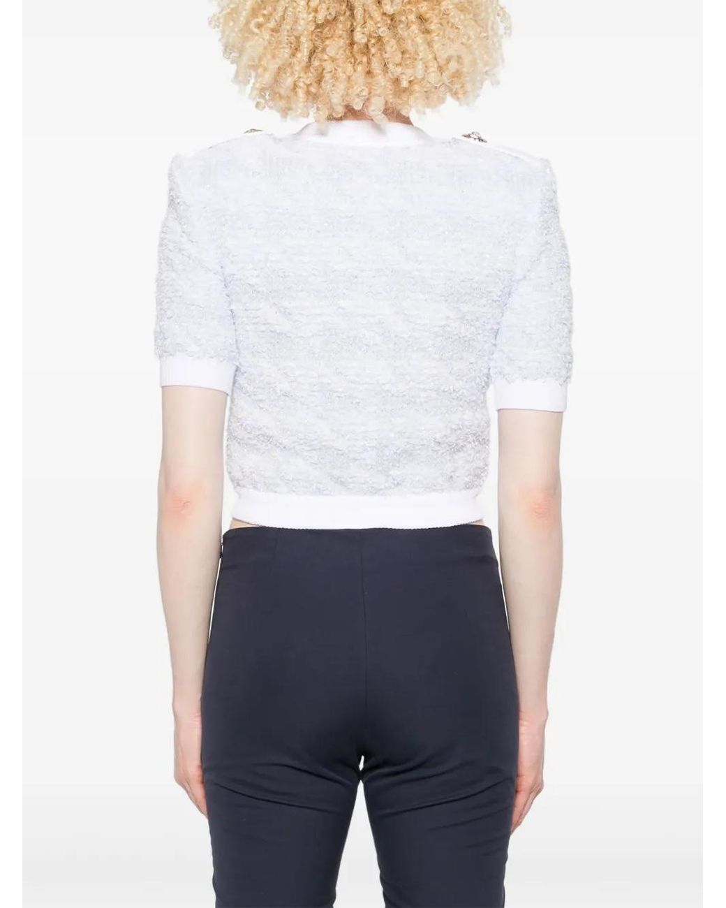 Balmain White Sweaters