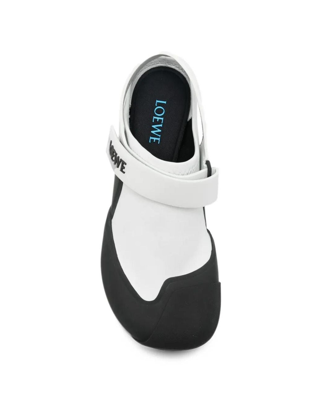 Loewe White Logo Touch-Strap Pumps