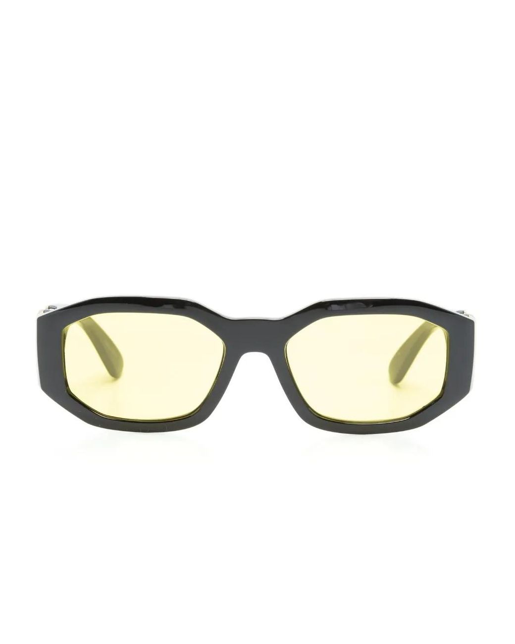 Versace Natural Medusa Biggie Rectangle-Frame Sunglasses