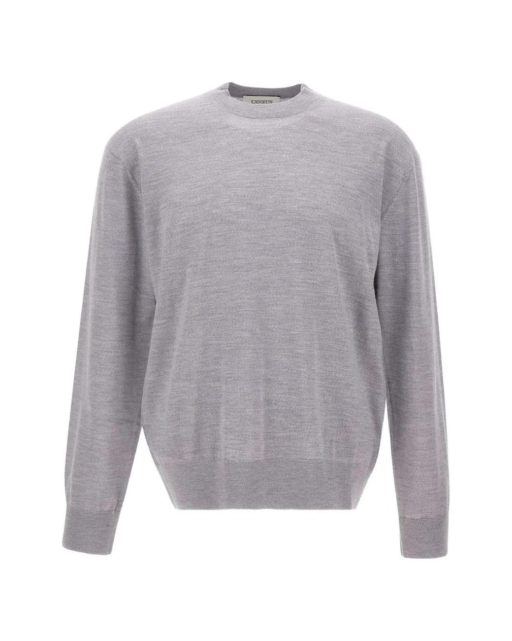 Laneus Gray Crew-Neck Sweater for men