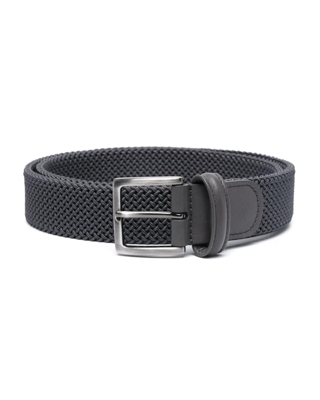 Andersons Black Taric Elasticated-Strap Belt for men