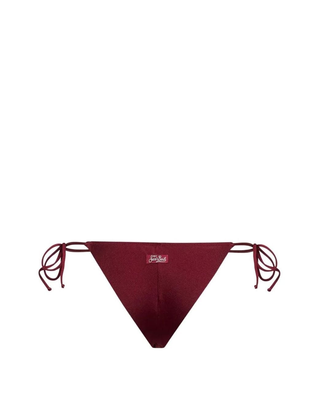 Mc2 Saint Barth Purple Marielle Plate Side-Tie Bikini Bottoms