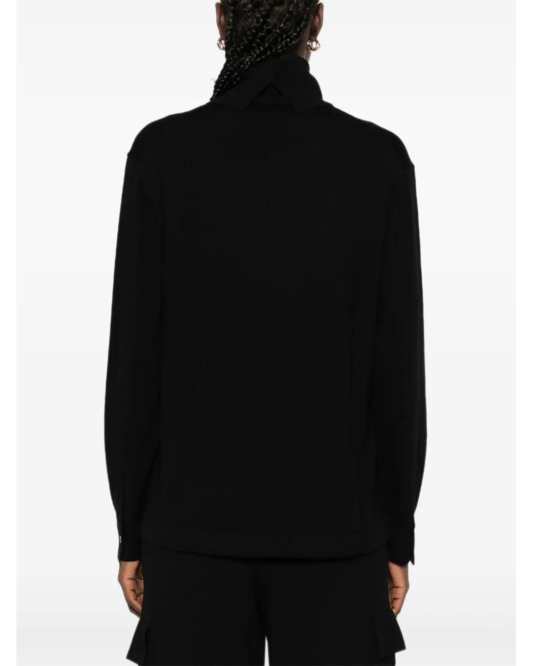 P.A.R.O.S.H. Black Turtleneck Long-Sleeve Sweater