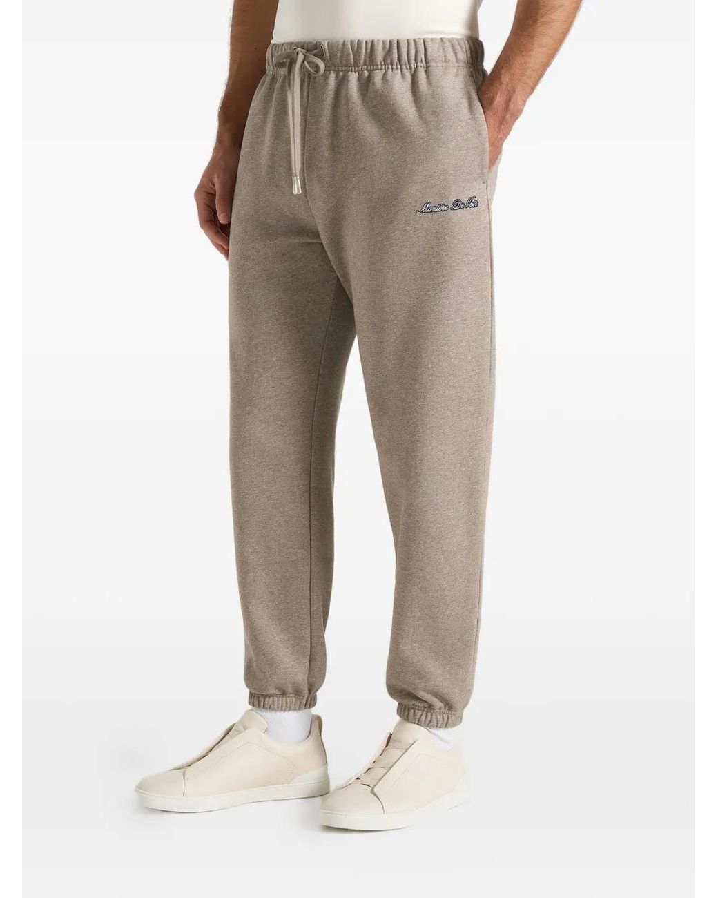Manière De Voir Natural Js005 Signature Regular-Fit Cuffed Joggers for men
