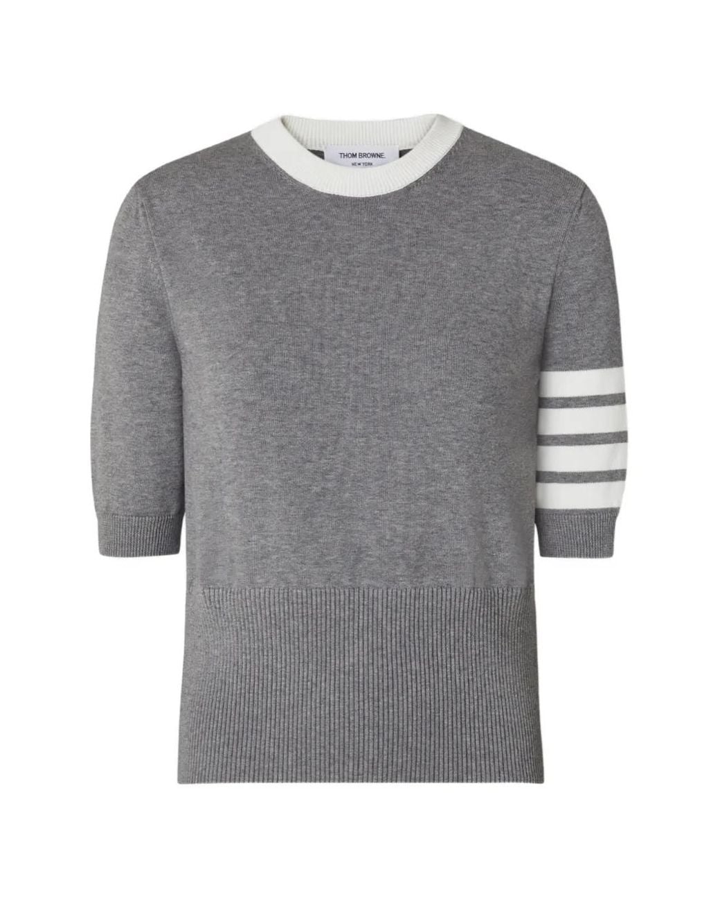 Thom Browne Gray T-Shirt À Imprimé Animalier