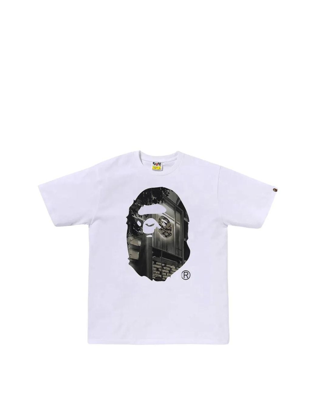 A Bathing Ape White Ape Head T-Shirt for men