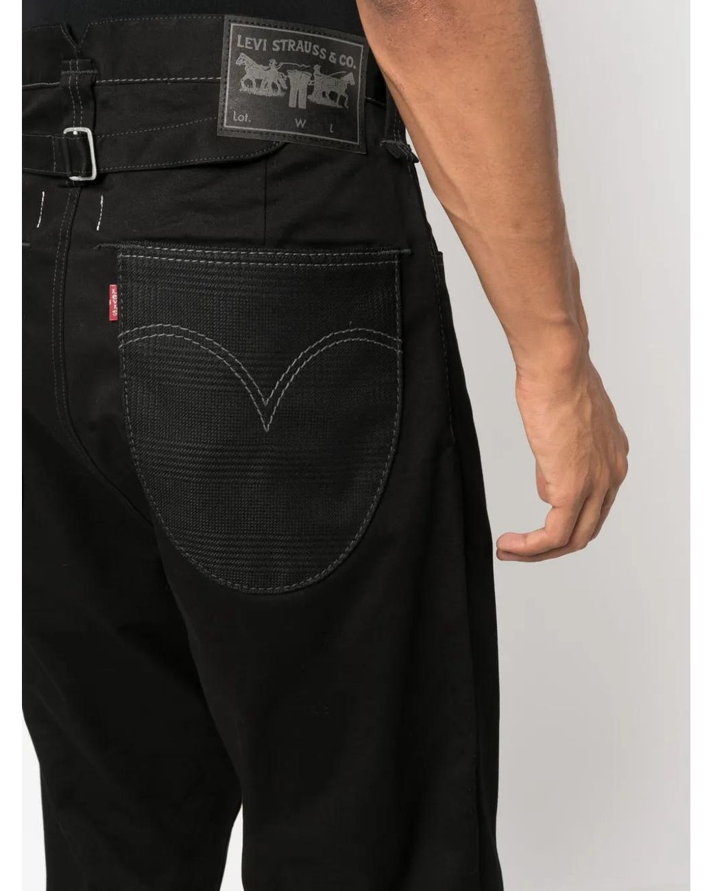 Junya Watanabe X Levi's Cropped Broek in het Black voor heren