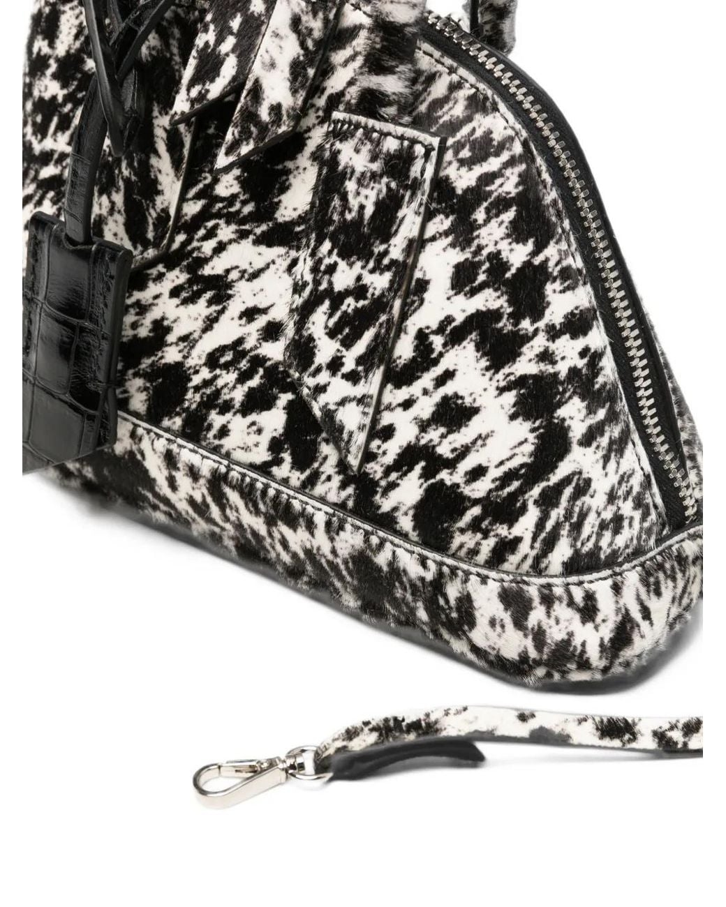 The Attico Black Mini Sant Ambroeus Tote Bag