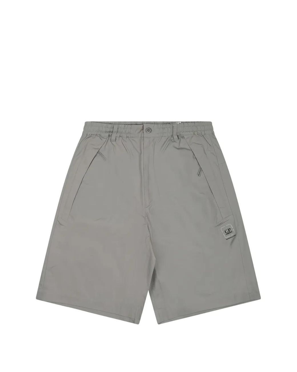 C P Company Gray Metropolis Series Hyst Shorts for men