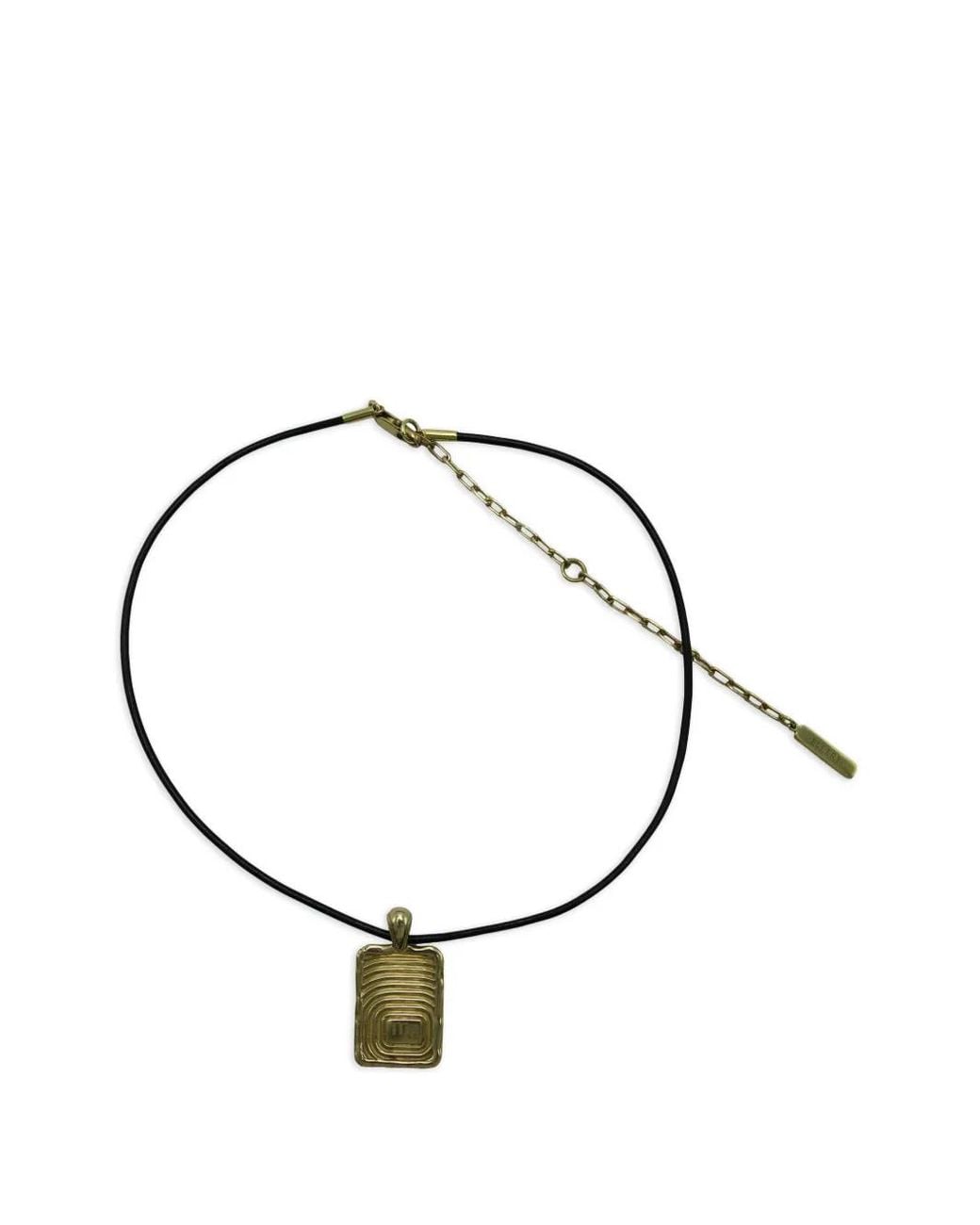Ellery Metallic Scorpio Rectangular-Pendant Necklace
