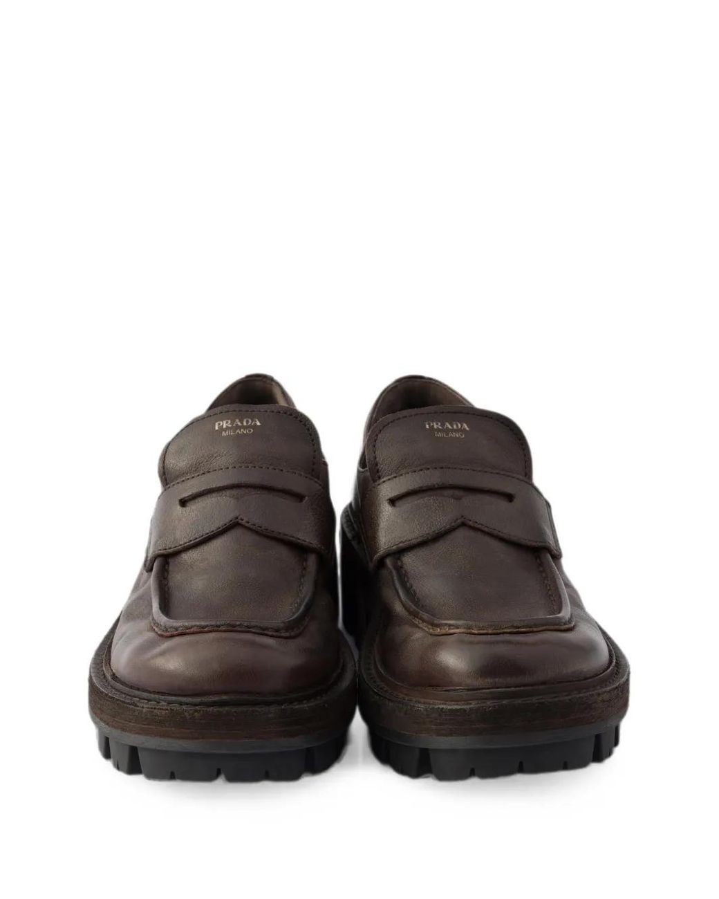 Prada Brown Klassische Loafer