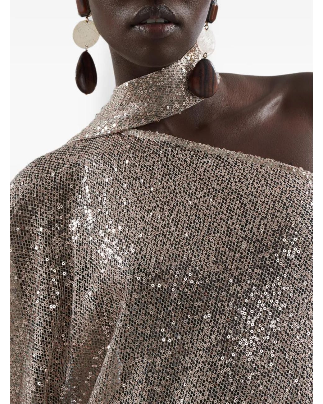 Taller Marmo White Robe Ubud Disco À Sequins