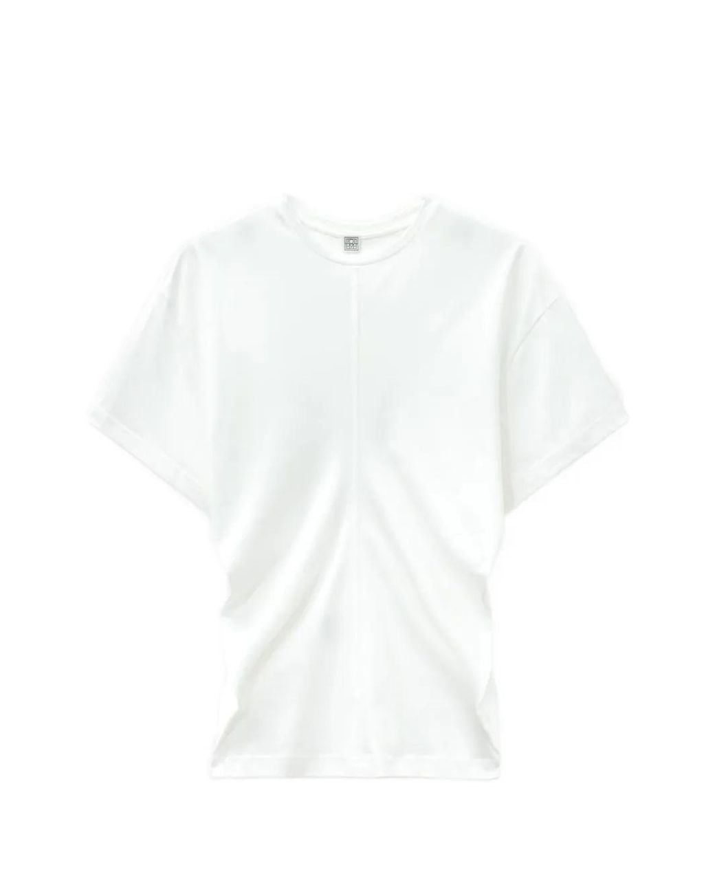 Totême White Slouch-Waist Jersey Top