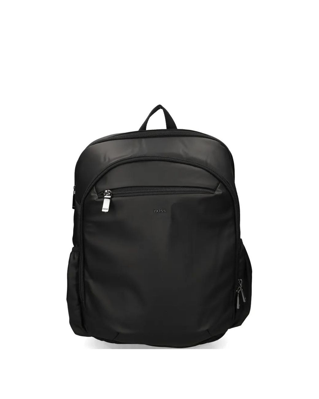 Boss Black Zip-Up Backpack for men