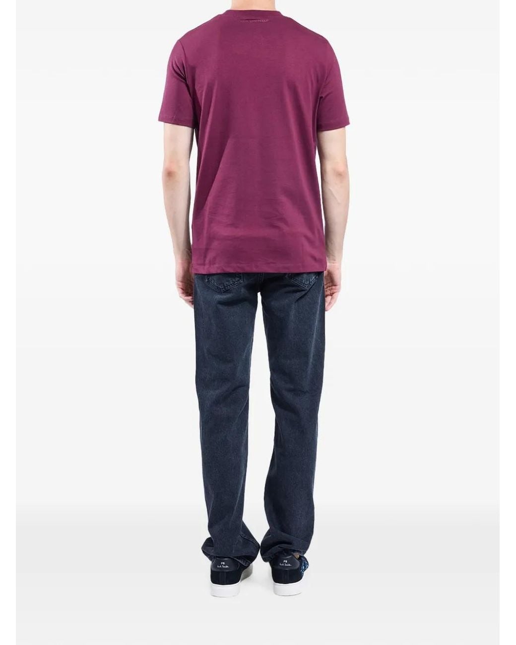 Karl Lagerfeld Purple Nft-Patch T-Shirt for men