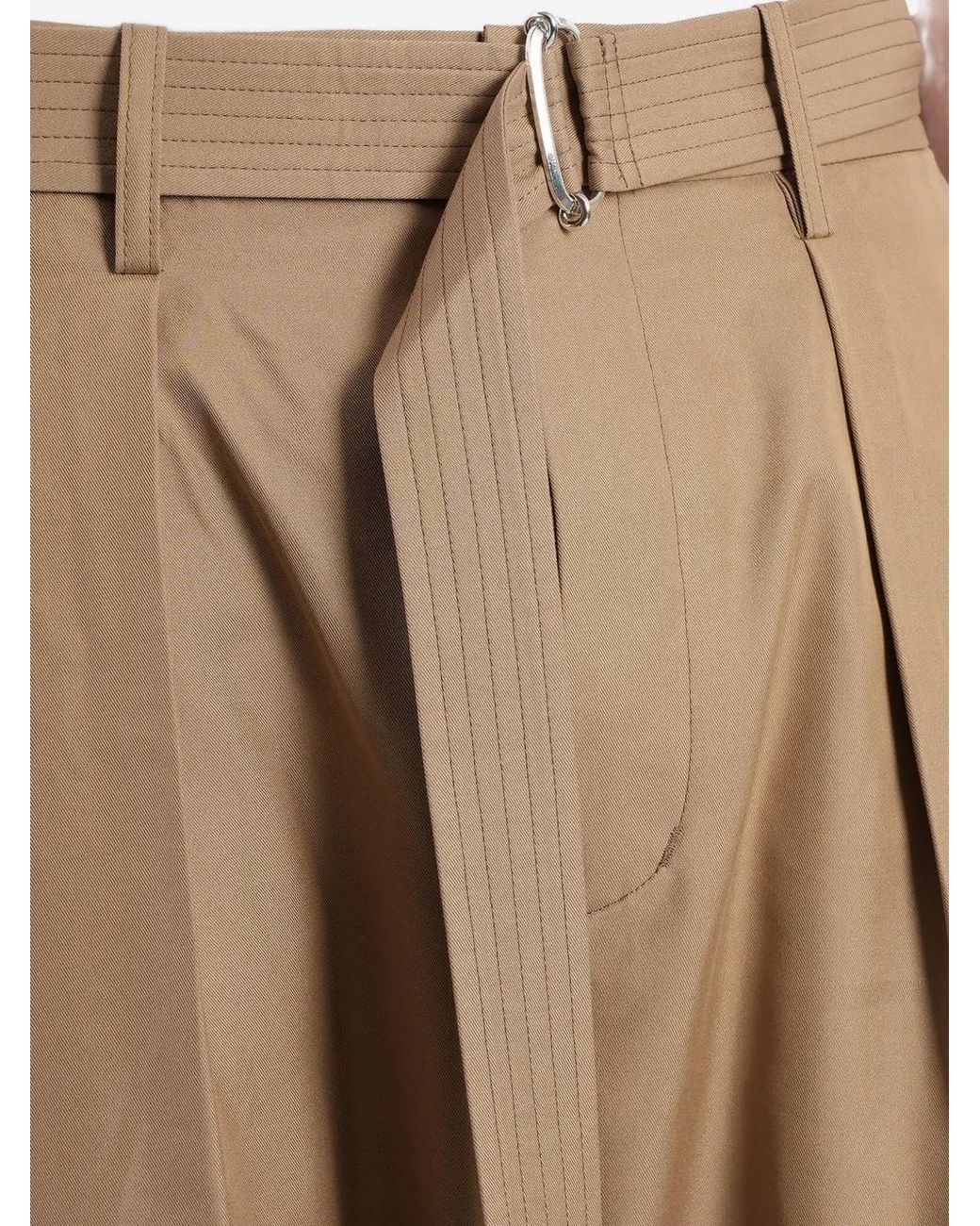 Attachment Natural Pleated Tapered Trousers for men