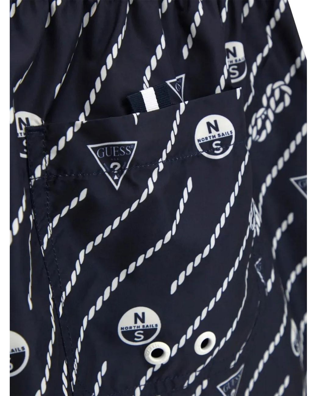 Guess Blue Logo Swimsuit for men