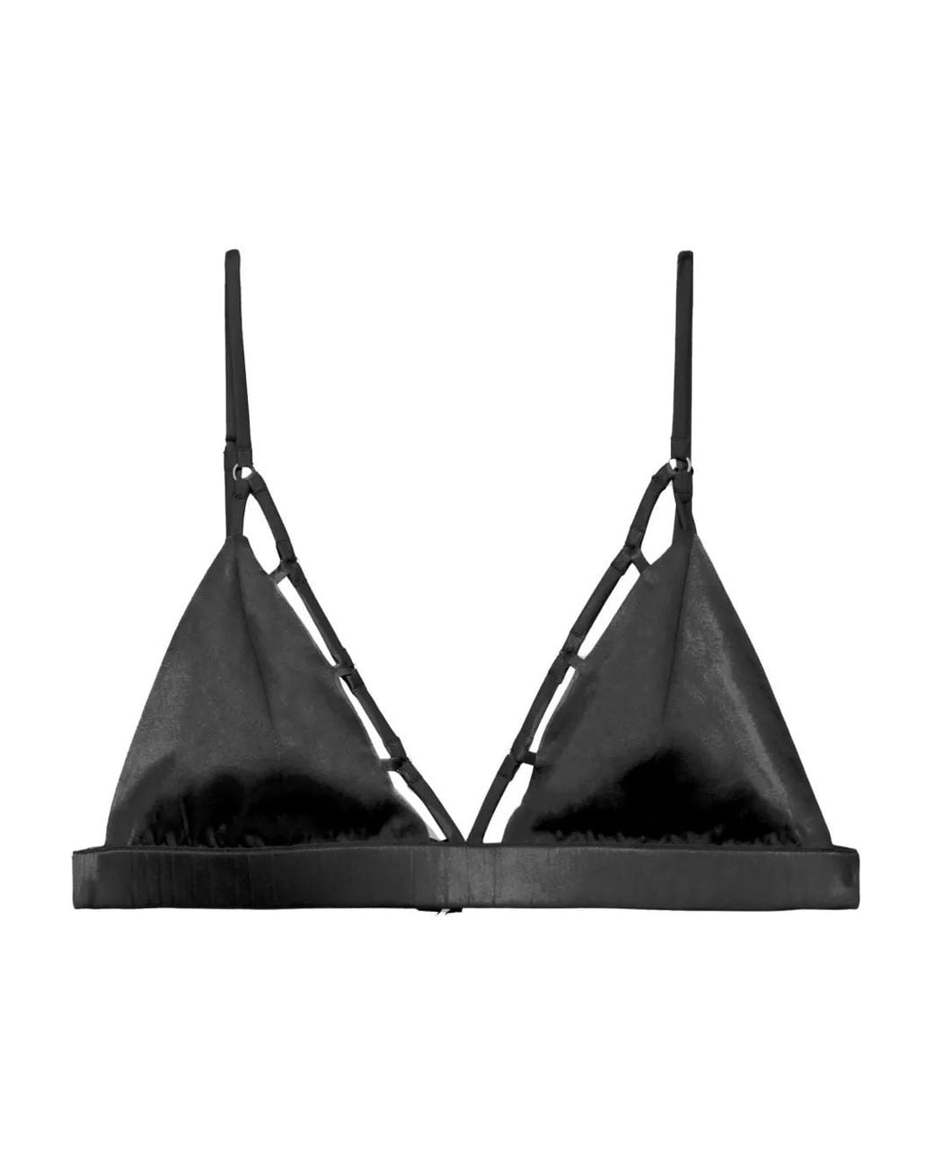 Fleur du Mal Black Cage Bra