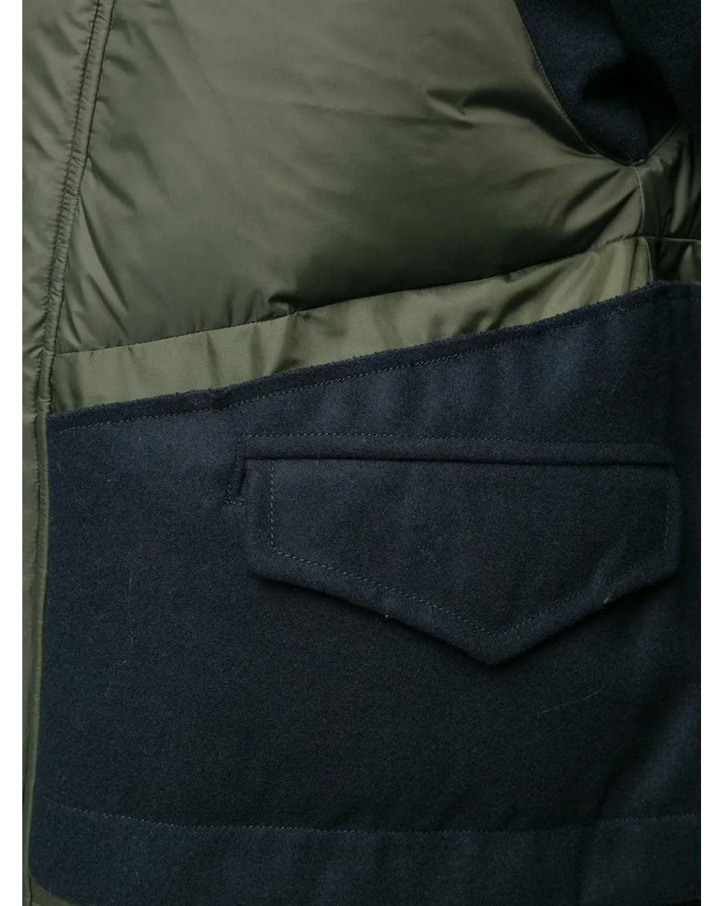 Nike Green Panelled Puffer Jacket for men