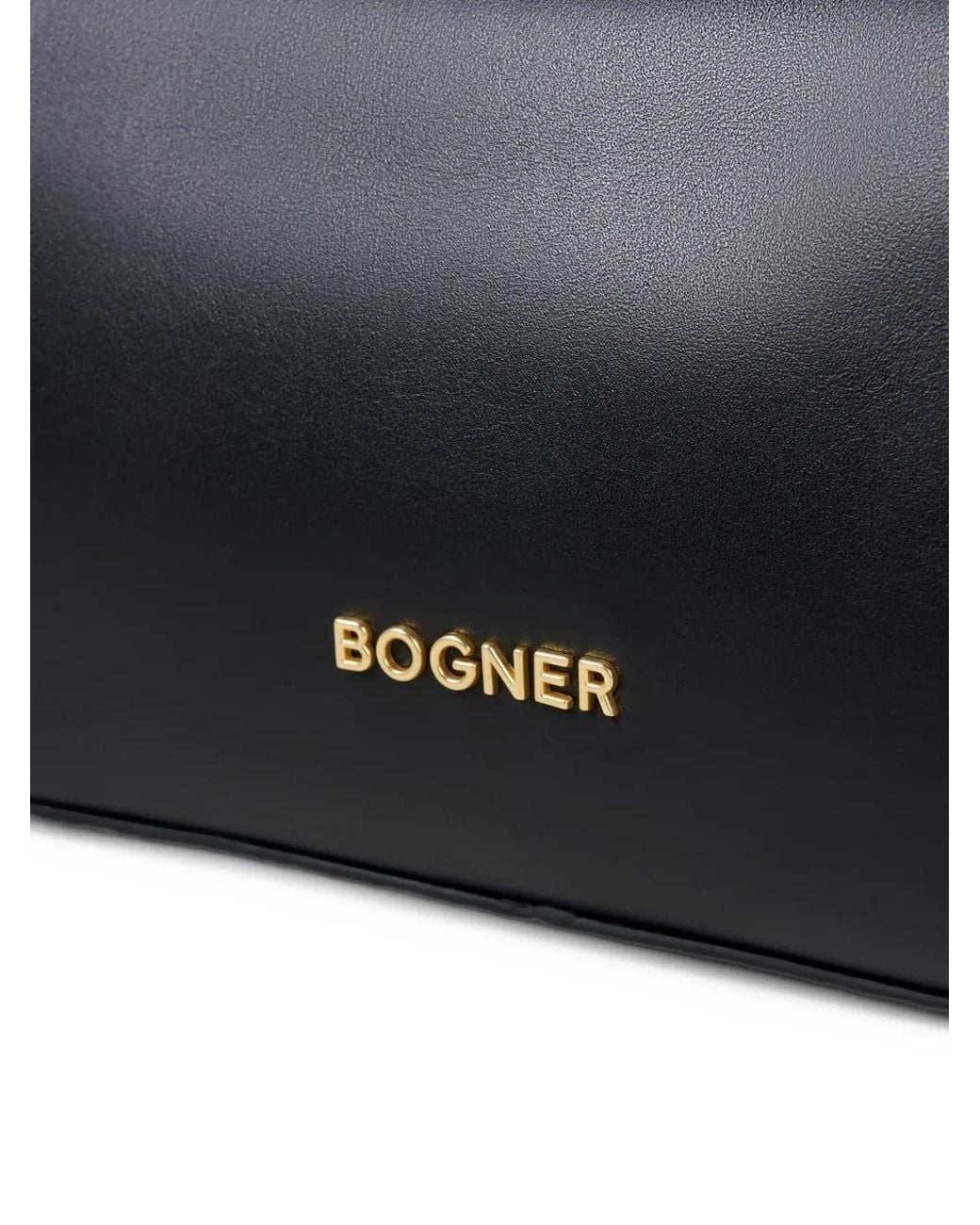 Bogner Black Loges Grandes Yael Leather Shoulder Bag