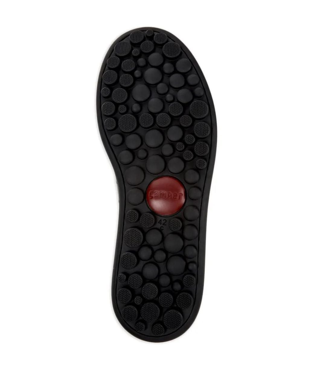 Camper Black Pelotas Ariel Distressed Leather Sneakers for men