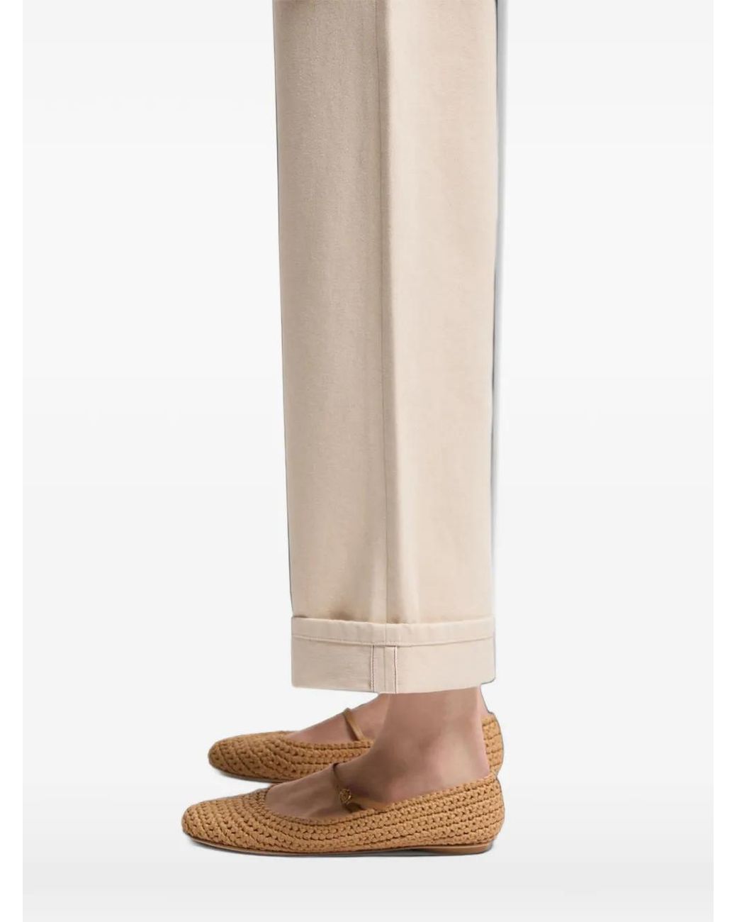 Moncler White Cropped Jeans