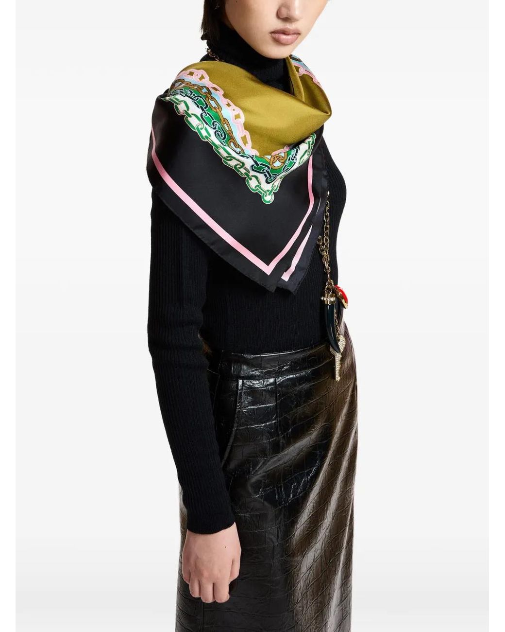 Essentiel Antwerp Black Kelmuse2 Ribbed-Knit Turtleneck Sweater