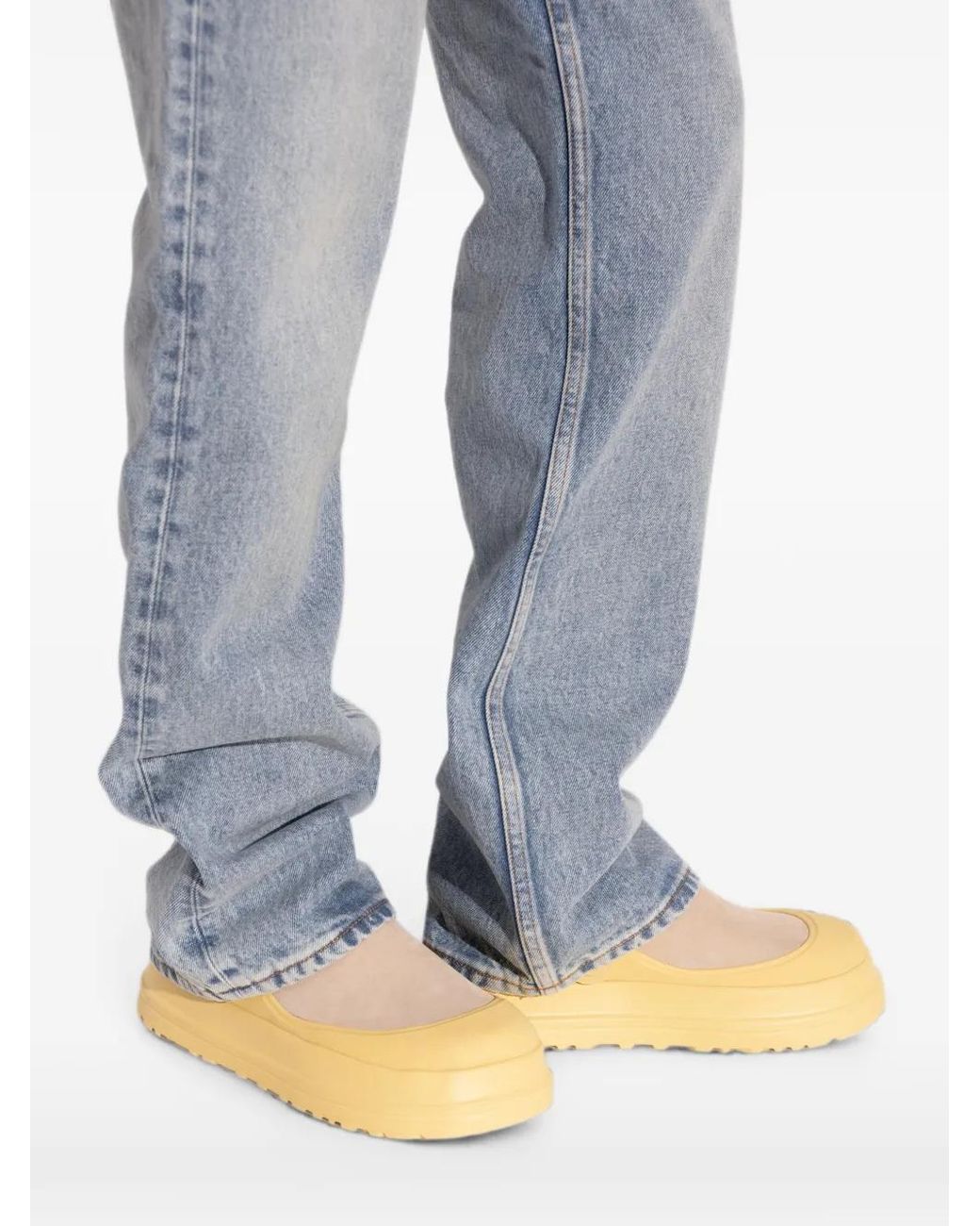 Ugg Yellow Goldenglow Suede Clogs