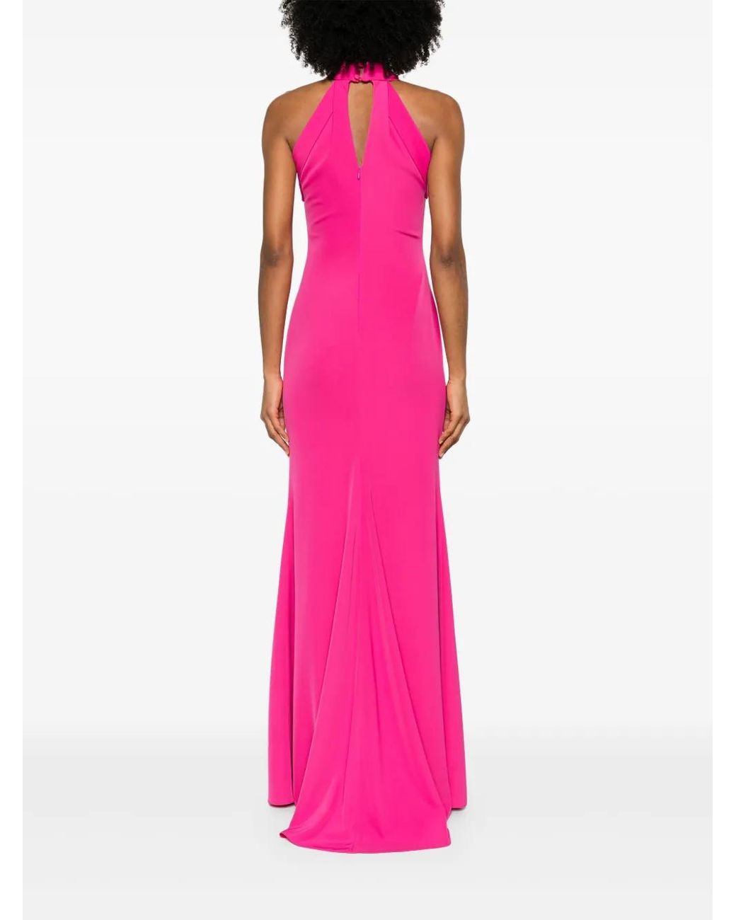 Cristallini Pink Salvadora Crystal-Embellished Maxi Dress