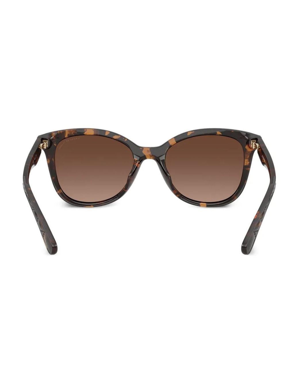 COACH Brown Logo-Plaque Sunglasses