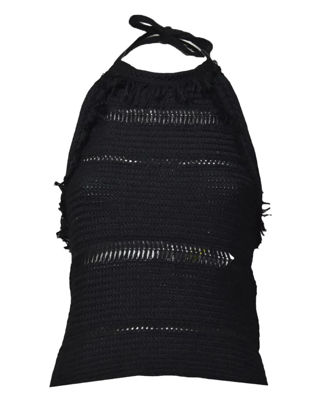 Isabel Marant Black Araliane Halterneck Top