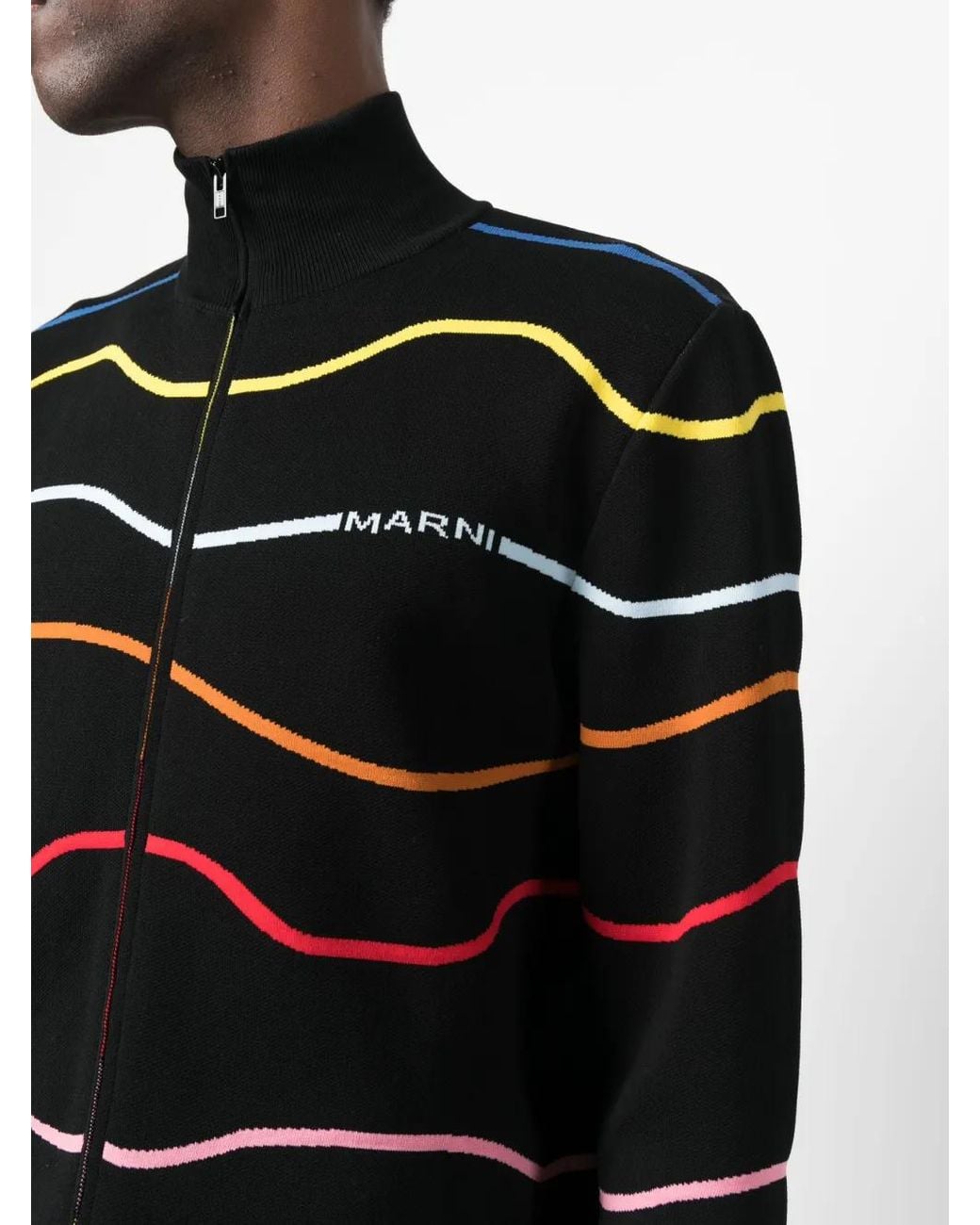Marni Gestreept Vest in het Black voor heren