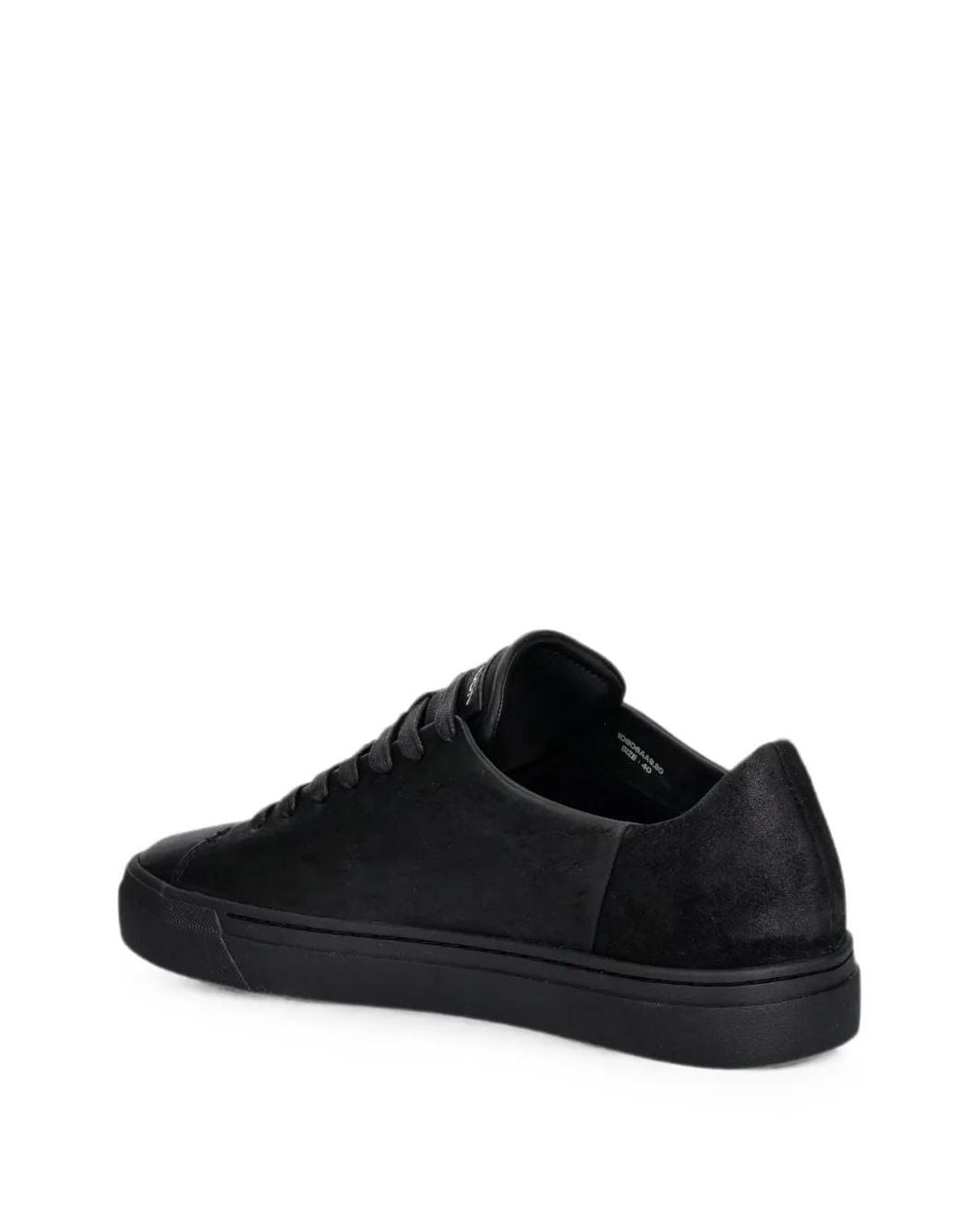 Crime London Black Logo-Print Panelled Sneakers for men