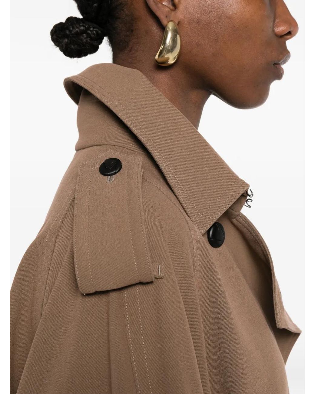 Max Mara Brown Mxmcerto Belted Trench Coat