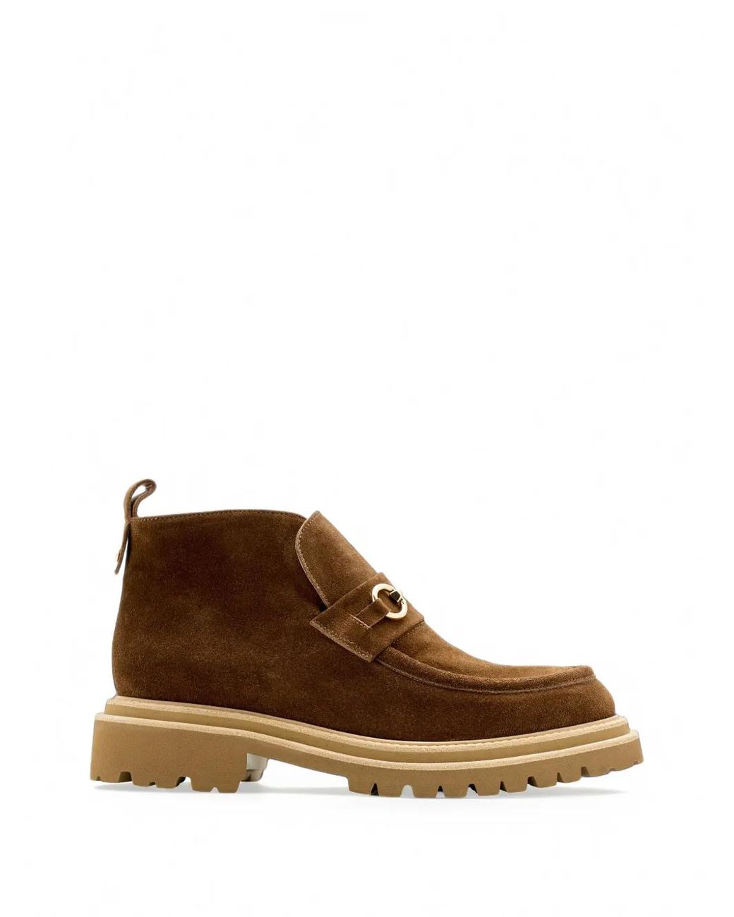 Lottusse Brown Covent Horsebit Leather Ankle Boots